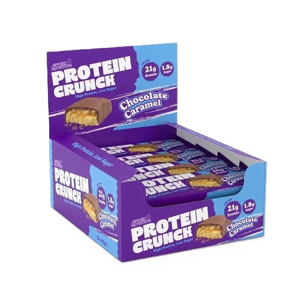 Applied Nutrition - Applied Protein Crunch Bar, Milk Chocolate Caramel, 12 x 62g