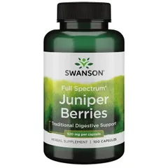Swanson - Full Spectrum Juniper Berries, Digestive Support, 520mg, 100 Capsules