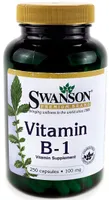 Swanson - Vitamin B-1 (Thiamine), 100mg, 250 Capsules