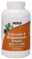 NOW Foods - Calcium, Magnesium, Vitamin D, Zinc, 240 Softgeles