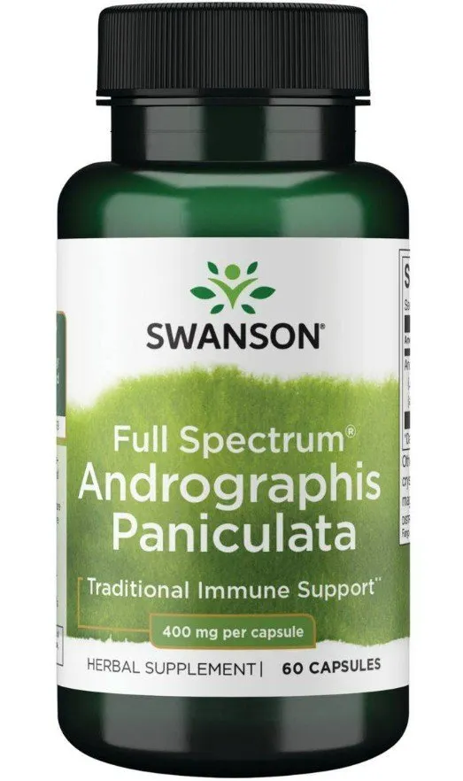  Full Spectrum Andrographis Paniculata, 400mg - 60 caps (EAN 087614114262)