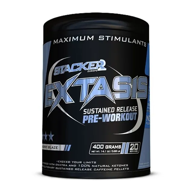Stacker2 Europe - Przedtreningówka, Extasis, Cherry Blaze, Proszek 400g