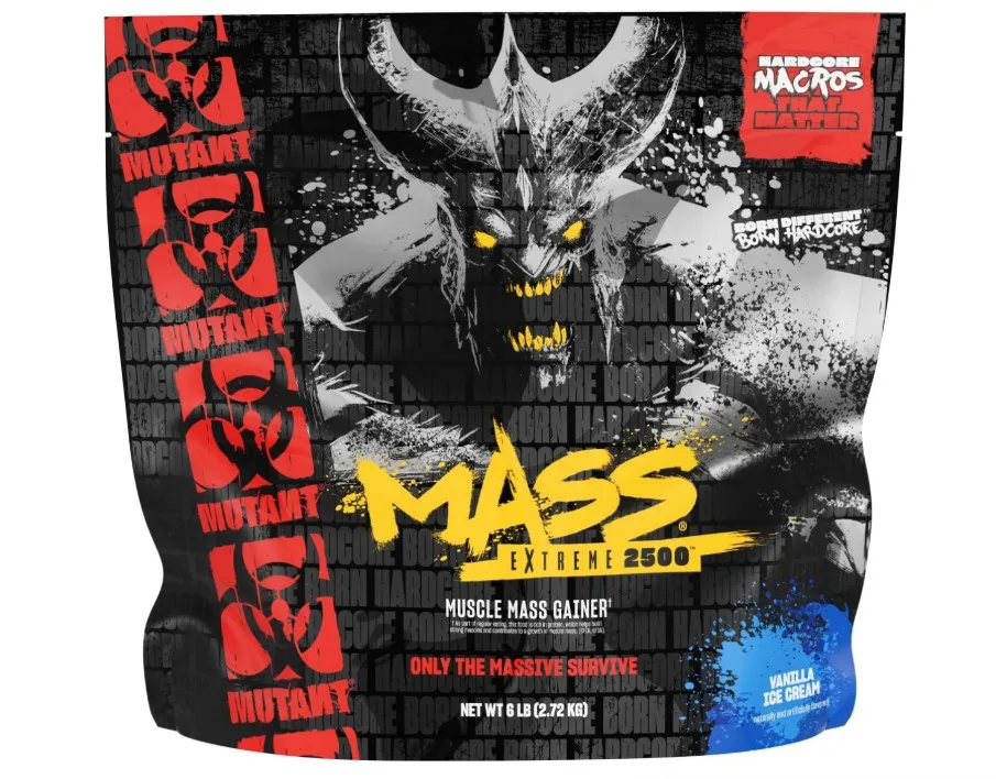 Mutant - Mass Extreme 2500, Gainer, Vanilla Ice Cream, Proszek, 2720g