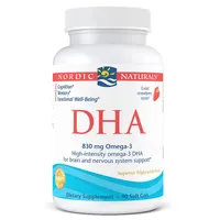 Nordic Naturals - DHA, 830mg, Strawberry Flavor, 90 Softgeles