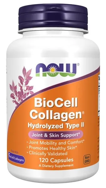 NOW Foods - Kolagen Hydrolizowany Typ II BioCell, 120 vkaps