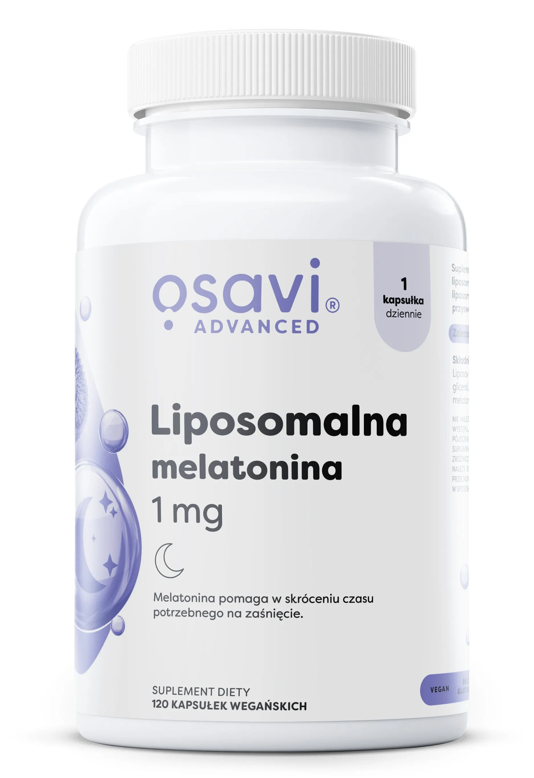 Osavi - Liposomalna Melatonina, 1 mg, 120 vkaps
