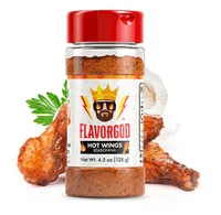 FlavorGod - Hot Wings Seasoning, Proszek, 128g