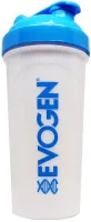Evogen - Evogen Classic Shaker, White with Blue Lid, Pojemność, 700 ml