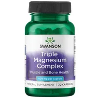 Swanson - Triple Magnesium Complex, 400mg, 30 kapsułek