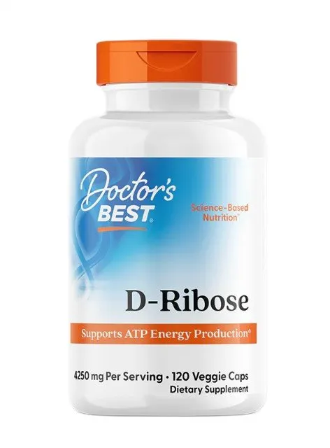 Doctor's Best - D-Ryboza, 850mg, 120 vkaps