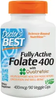 ﻿Doctor's Best - Fully Active Folate 400 with Quatrefolic, 400mcg, 90 vkaps