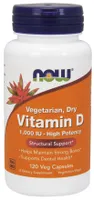 NOW Foods - Vitamin D, 1000 IU, Vegetarian, Dry, 120 Softgels