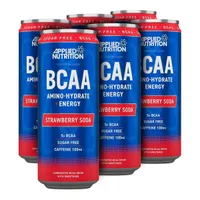 Applied Nutrition - BCAA Amino-Hydrate + Energy Cans, Strawberry Soda, Płyn 12 x 330 ml