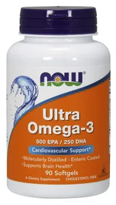 NOW Foods - Ultra Omega 3, EPA DHA, 90 kapsułek miękkich