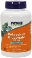 NOW Foods - Potassium Gluconate, Potassium Gluconate, 99mg, 250 Tablets
