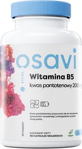 Osavi - Witamina B5 Kwas Pantotenowy, 200mg, 180 vkaps