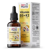 Zein Pharma - Vitamin D3 + K2 Family Drops, Płyn, 20 ml.