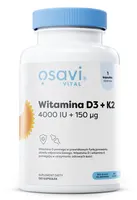 Osavi - Vitamin D3 + K2, 4000IU + 150 μg, 120 Softgeles