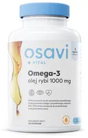 Osavi - Omega 3 Olej Rybi, 1000mg, Cytryna, 120 kapsułek miękkich