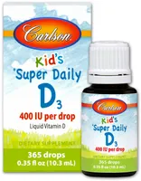 Carlson Labs - Kid's Super Daily D3, 400 IU, Płyn, 10 ml