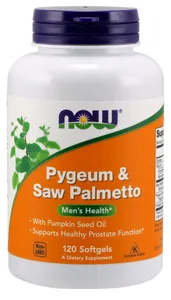 NOW Foods - Pygeum & Saw Palmetto, 120 kapsułek miękkich