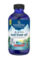 Nordic Naturals - Arctic Cod Liver, Tran z Dorsza, 1060mg, Truskawka, Płyn, 237 ml