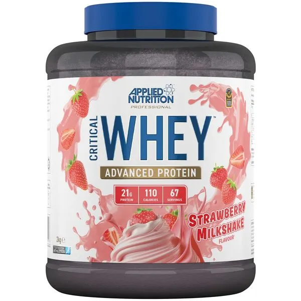 Applied Nutrition - Critical Whey, Truskawka Milkshake, Proszek, 2000g