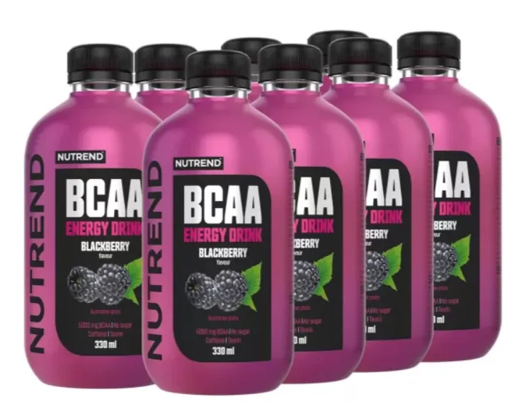 Nutrend - Napój Energetyczny z BCAA, Jeżyna, 8 x 330 ml
