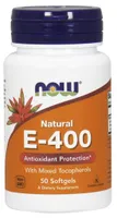 NOW Foods - Vitamin E-400, Natural, Tocopherol Mix, 50 Softgeles