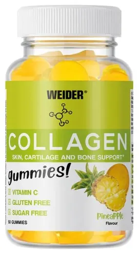 Weider - Kolagen, Ananas, 50 żelków