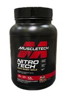 MuscleTech - Odżywka białkowa Izolat, Nitro-Tech 100% Whey Gold, Double Rich Chocolate, Proszek, 908g
