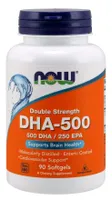 NOW Foods - DHA-500, Kwasy EPA DHA, 90 kapsułek miękkich