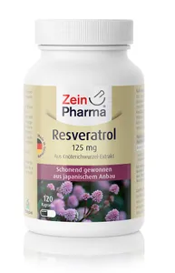 Zein Pharma - Resweratrol, 125mg, 120 kapsułek