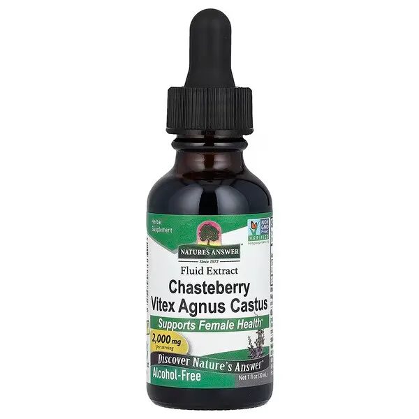 Nature's Answer - Niepokalanek Vitex Agnus Castus, płynny ekstrakt, 30 ml.