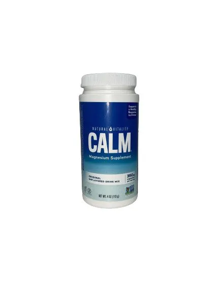 Natural Vitality - Calm Magnesium Powder, Unflavoured, Powder, 113g