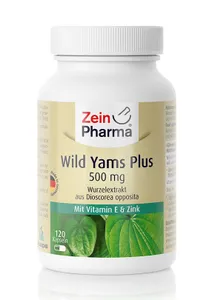 Zein Pharma - Wild Yams Plus, 500mg, 120 kapsułek
