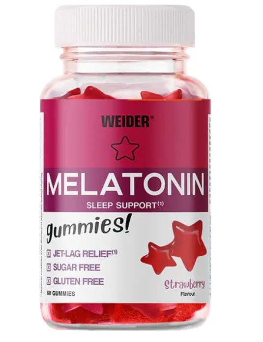 Weider - Melatonina, Truskawka, 60 żelków