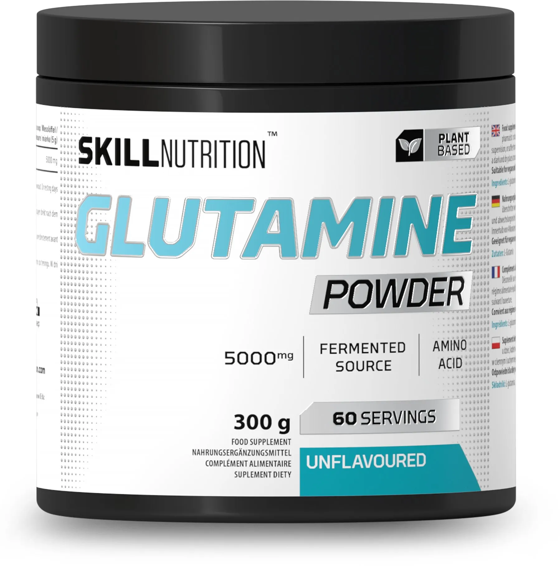 Skill Nutrition - Glutamina, Bezsmakowa, Proszek, 300g