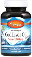 Carlson Labs - Wild Norwegian Cod Liver Oil, 1000mg, 100 Softgeles