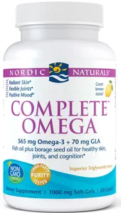 Nordic Naturals - Complete Omega, 565mg Omega + GLA, Cytryna, 60 kapsułek miękkich