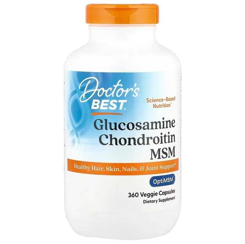 Doctor's Best - Glukozamina, Chondroityna, MSM + OptiMSM, 360 kapsułek