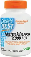 Doctor's Best - Nattokinase, Nattokinase, 2000 FUs, 90 Capsules