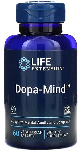 Life Extension - Dopa-Mind, 60 wegetariańskie tabletki