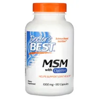 Doctor's Best - MSM with OptiMSM, 1000mg, 180 capsules
