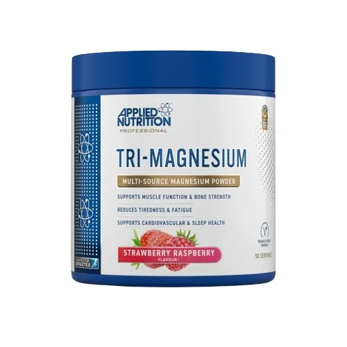 Applied Nutrition - Tri-Magnesium, Magnez, Truskawka Malina, Proszek, 200g