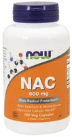NOW Foods - NAC N-Acetyl Cysteine, Selenium, Molybdenum, 600mcg, 100 vkaps
