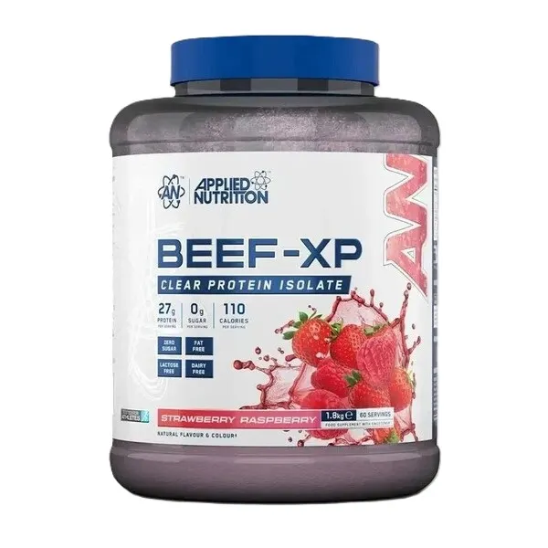 Applied Nutrition - Beef-XP, Strawberry & Raspberry, Proszek, 1800g