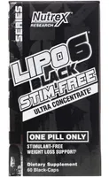 Nutrex - Lipo-6 Black Ultra Concentrate Stim-Free, 60 kapsułek 