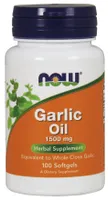 ﻿NOW Foods - Garlic Oil, Olej z  Czosnku, 1500mg, 100 kapsułek miękkich