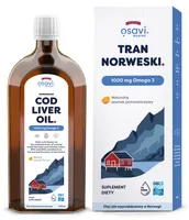 Osavi - Tran Norweski, 1000mg Omega 3, Pomarańcza, 500 ml